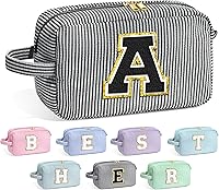 Vista 16 de YOOLIFE Estuche de Maquillaje con Inicial - Regalos de Cumpleaños para Mujeres, Niñas, Mamá, Hija, Amigas, Hermana, Profesora, Regalos de Propuesta