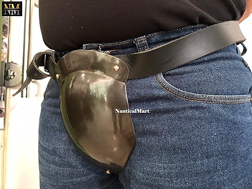 Miniatura 2 de Protector de entrepierna de acero SCA medieval SCA para hombre, Codpiece del siglo XV