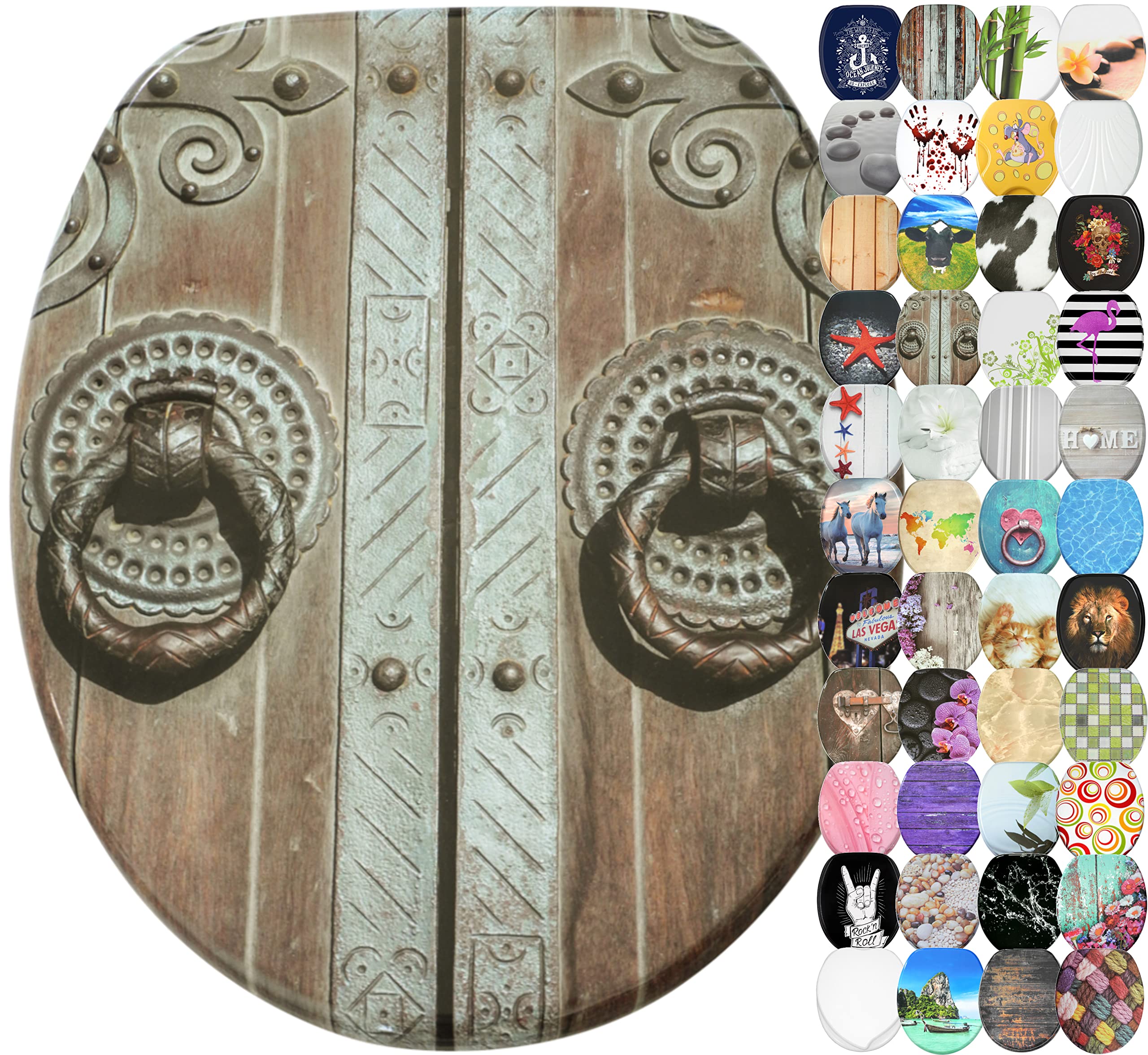 Sanilo Soft Close Toilet Seat, Wide Choice of Beautiful Toilet Seats, Stable Hinges, Easy to Mount (Door) โ image 1