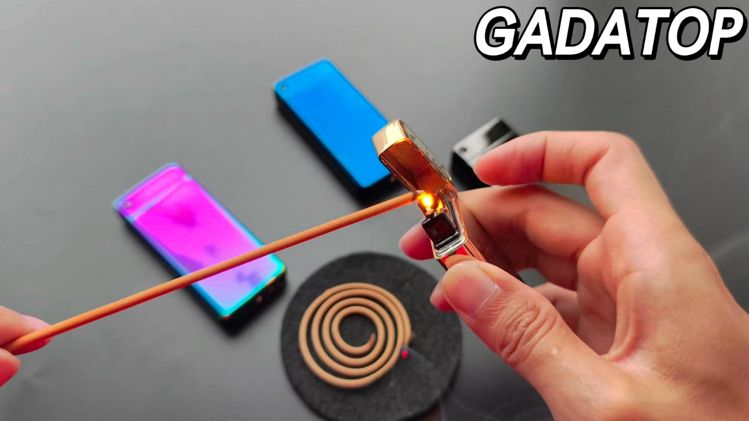 Encendedor eléctrico GADATOP Dragon Arc USB recargable miniatura 7