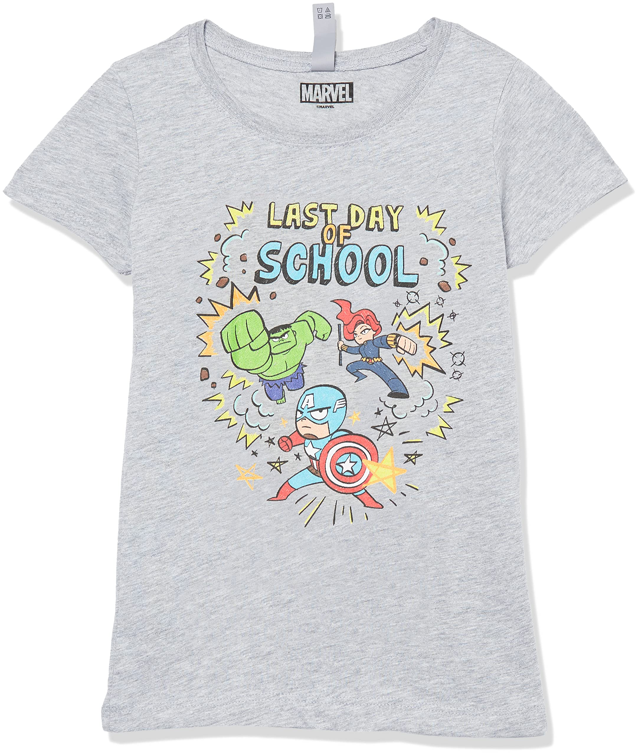 T-shirt Marvel Girl Athletic Heather imprimé graphique XL