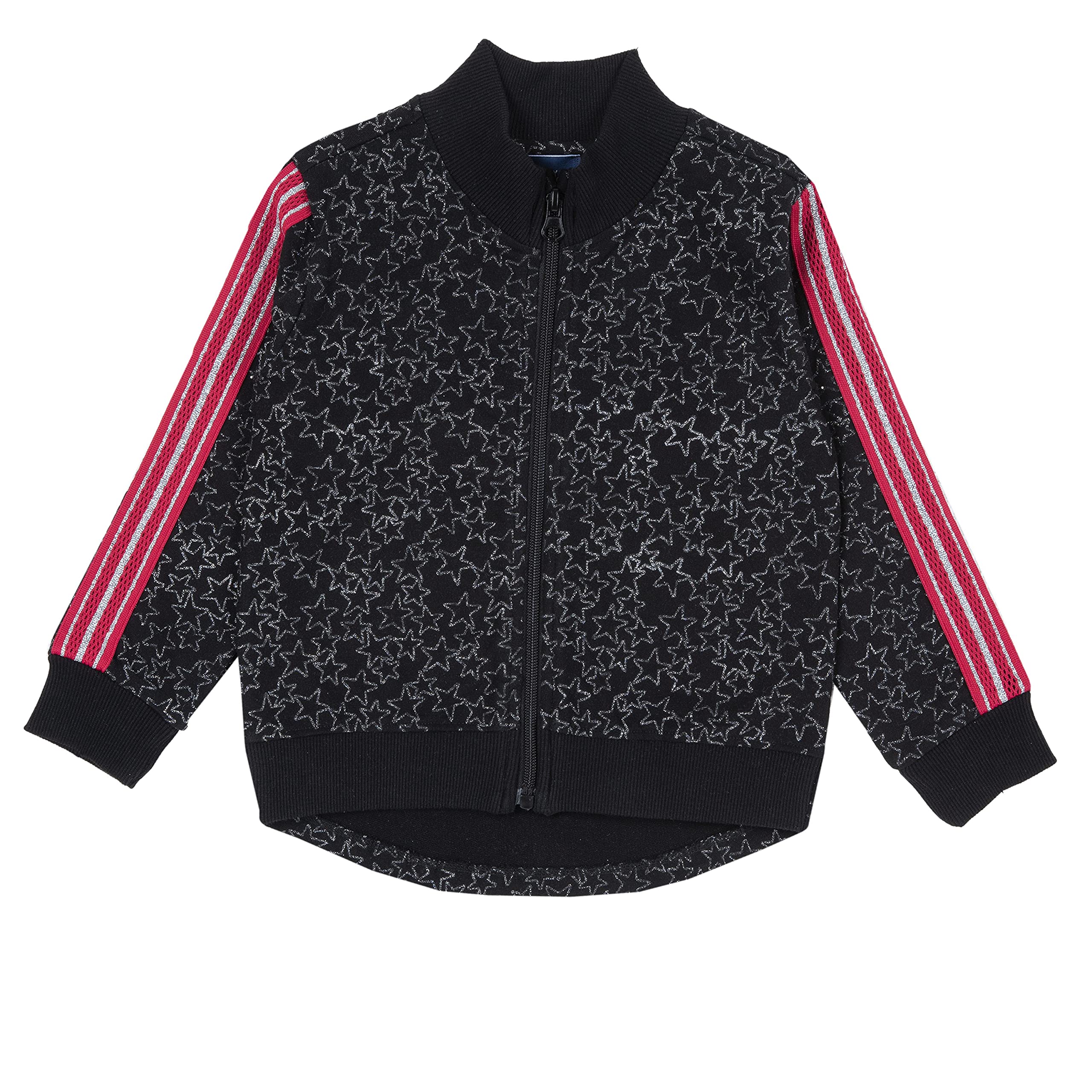 Chicco, Sudadera de niña con estrellas brillantes, color negro