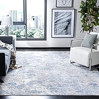 SAFAVIEH Amelia ALA705F Area Rug 9x12 Grey Blue Modern Abstract Non-Shedding Stain Resistant High Traffic Living Room Bedroom