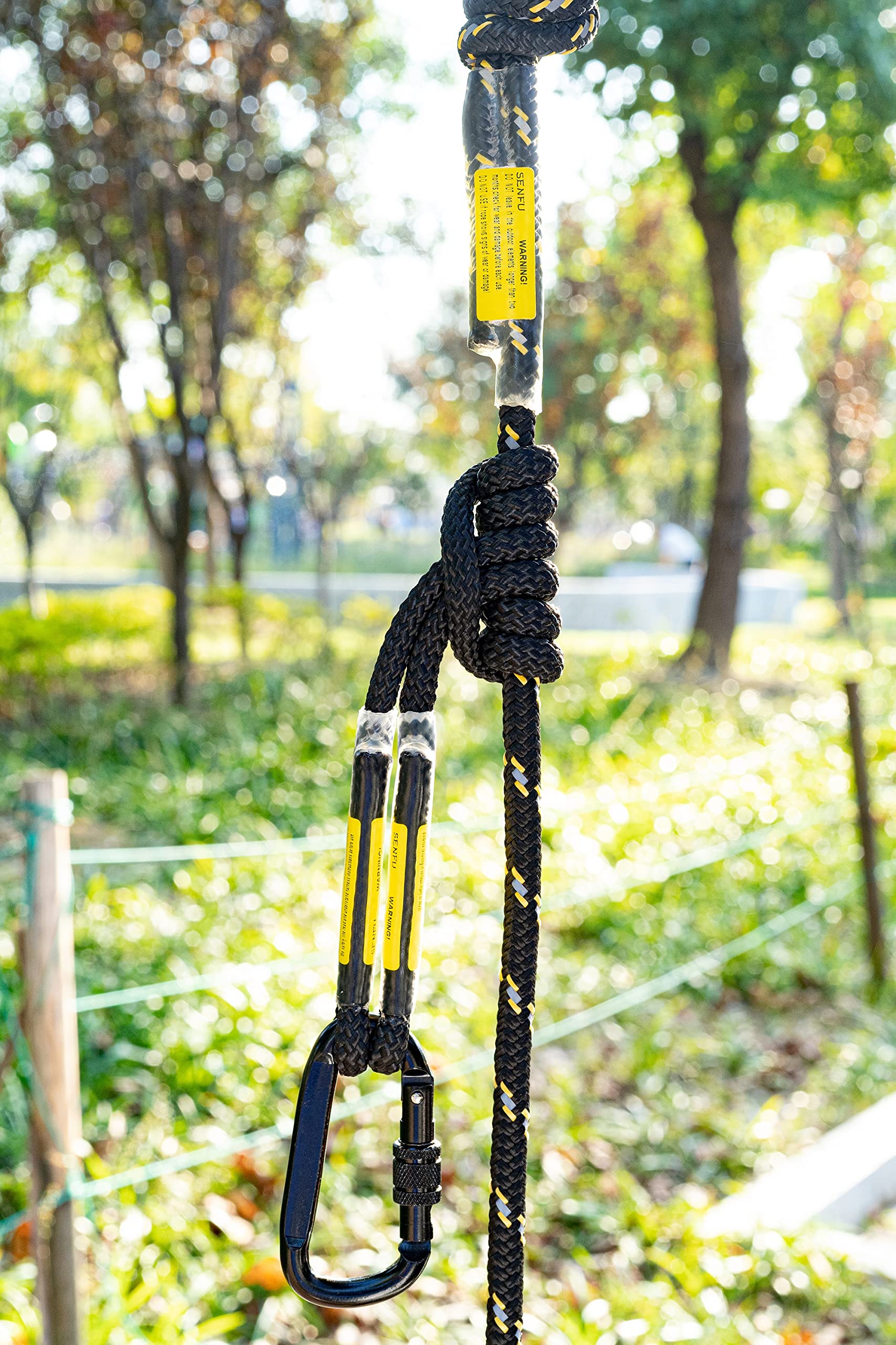 Reflective Climbing Rope With Prusik 30ft Hunting Safety Rope With ...