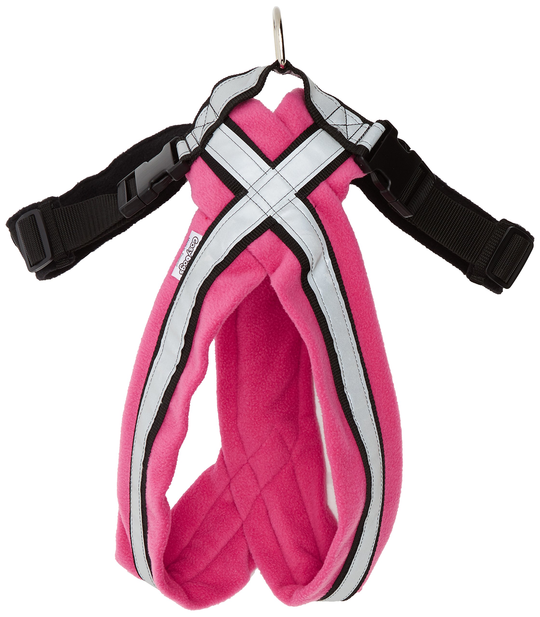 CosyDogs High Visibility Fleece Dog Harness in Pink: Size 7