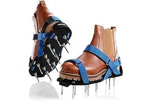 Briliantwerk® Lawn Aerator Shoes with Velcro Fastener - Perfect Lawn Aerator Tool...