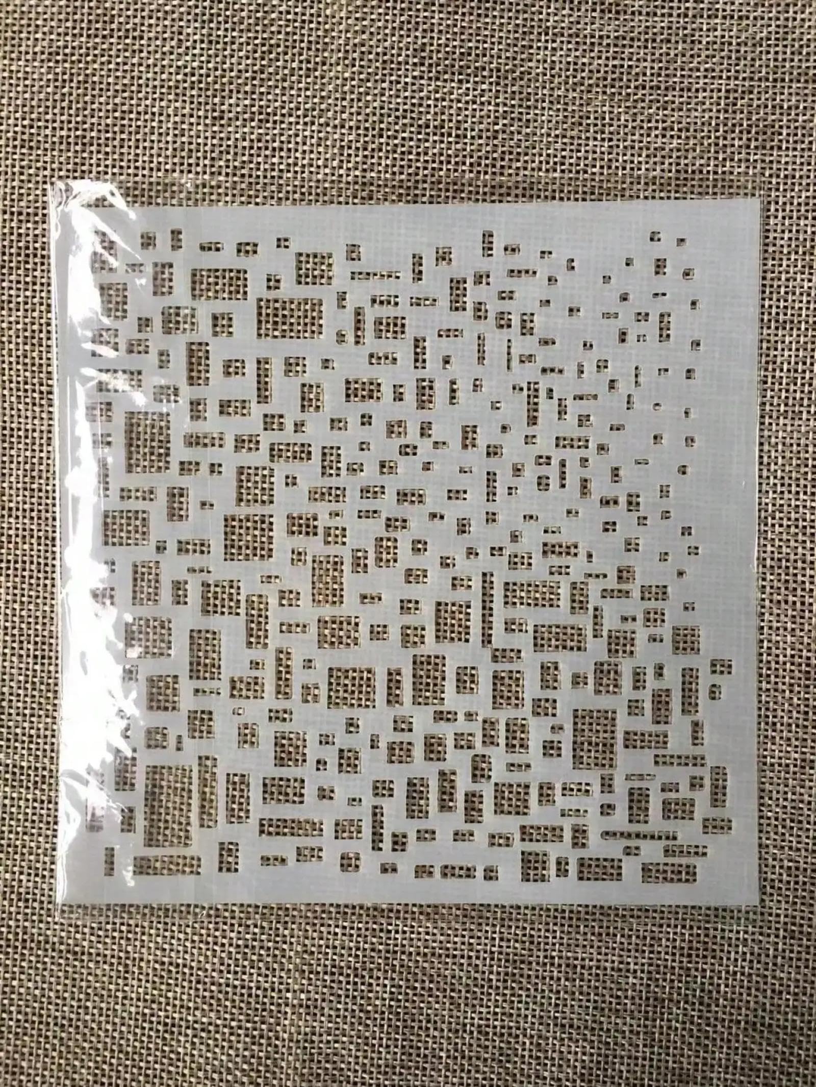 13cm Irregular Block Stencils for Painting on Wood,Stencil Kit for Painting on Wall Canvas,Reusable Stencils for Door Home Decoration