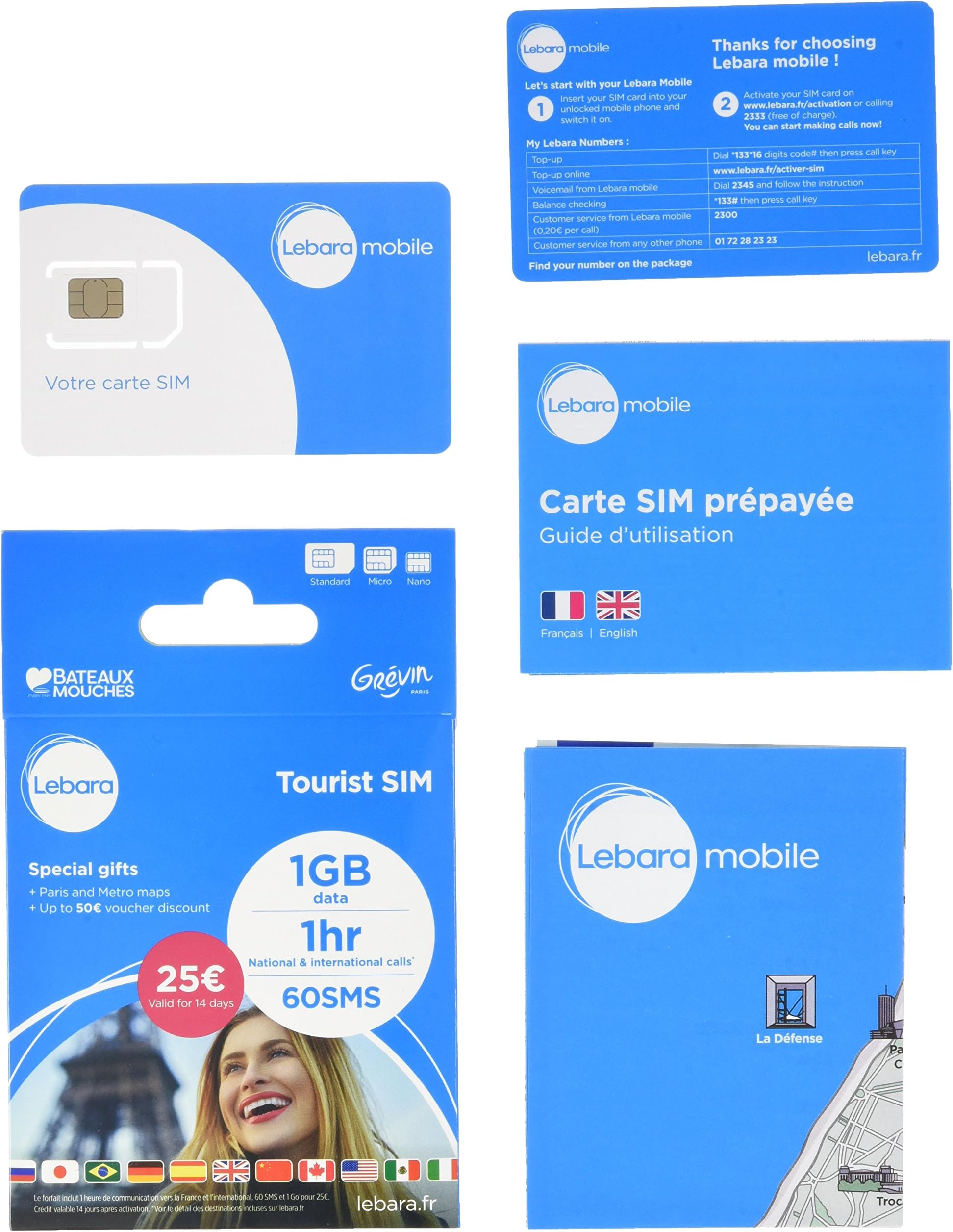 Lebara SIM Card Tourist Prepaid