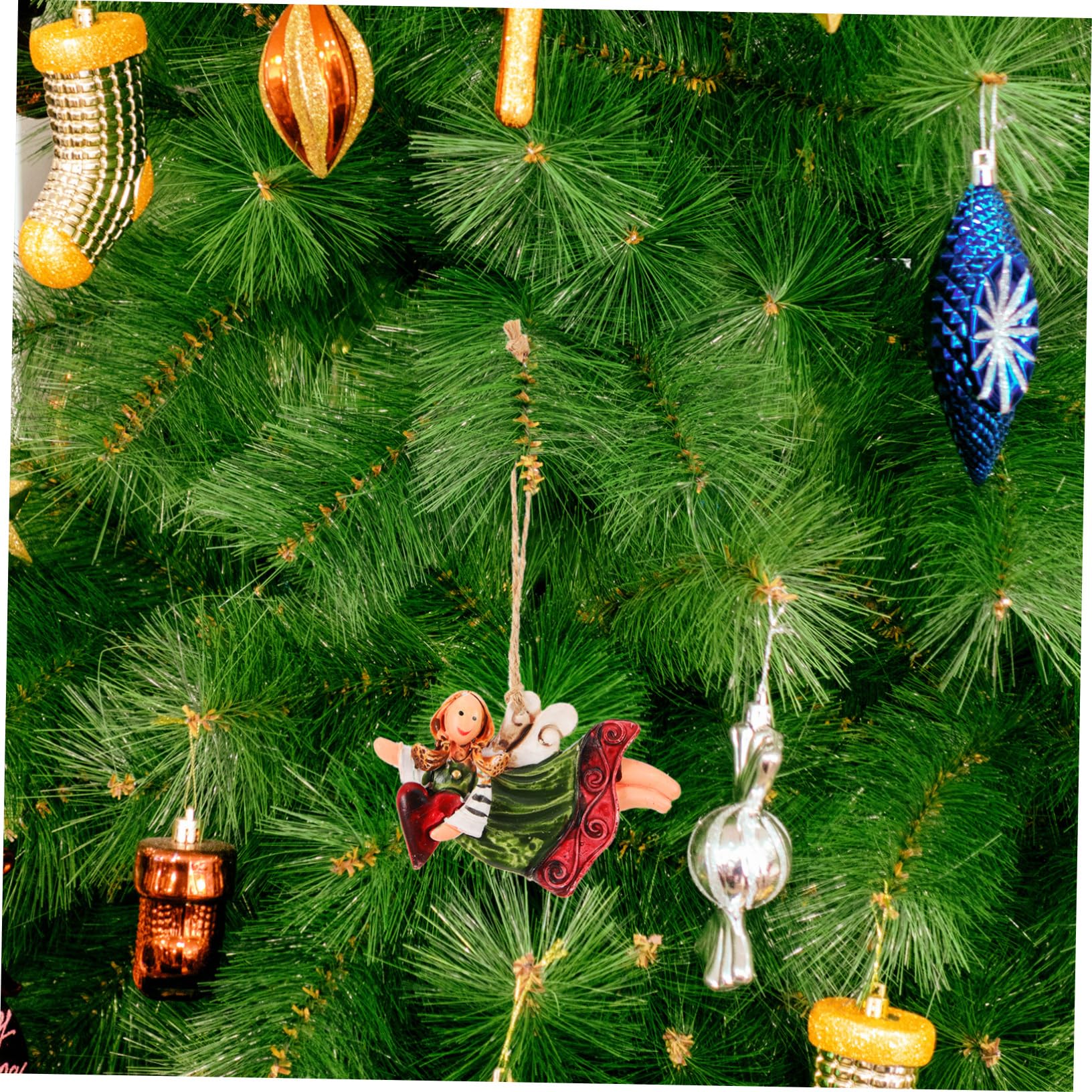 Cabilock 4 Set Ciondolo Angelo Di Natale Decorazioni Natalizie Addobbi Natalizi Ornamenti Natalizi Centrotavola Natalizi Ornamenti Per Albero Di Natale Decorazioni Angelo 4 pezzi * 4
