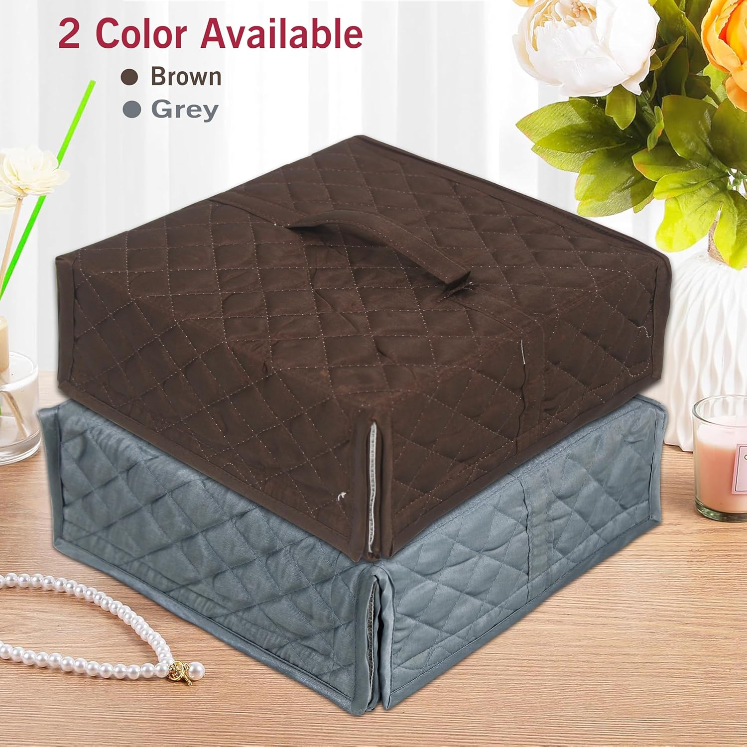 atorakushon Jewelry Foldable Travel Organizer Case Transparent Storage Zipper Locker Box Pouch for Necklaces Earrings Rings Bracelets Grey