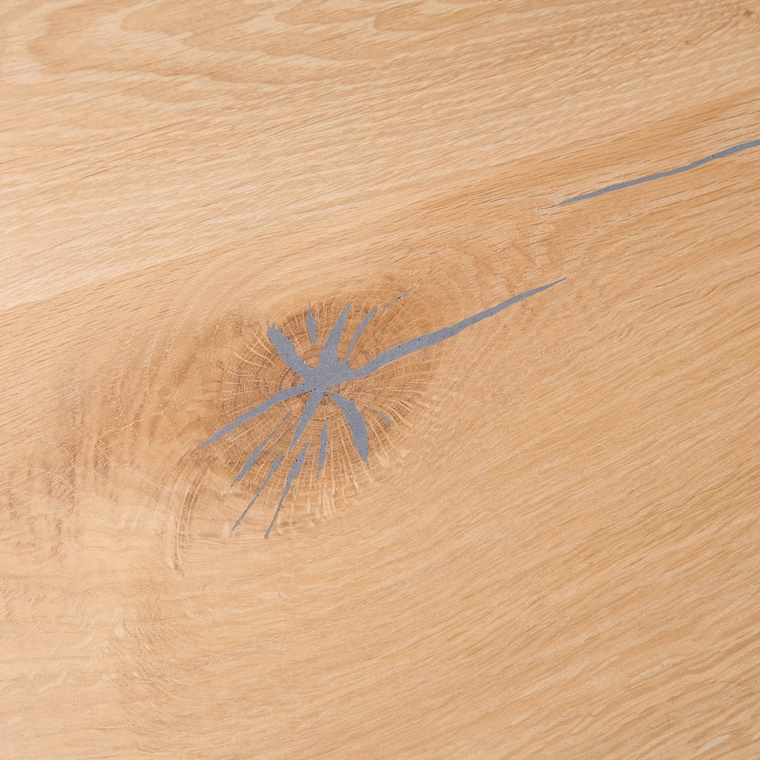 Natural Goods Berlin 1x Lavabo Oak, Madera Maciza de Roble, Lavabo sobre encimera para baño, tablón de Madera auténtica, Borde Natural, Montaje en Pared, Bricolaje (100 x 50cm)