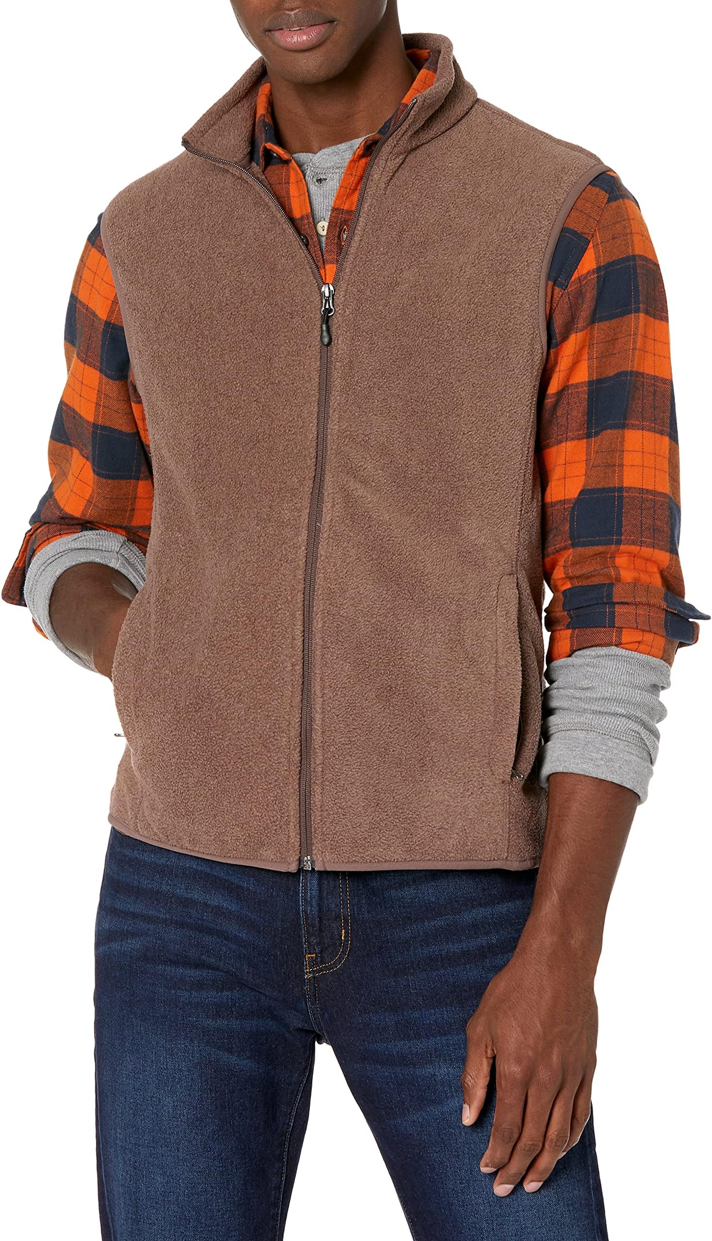 Men's Full-Zip Polar Fleece Vest (Available in Big & Tall)