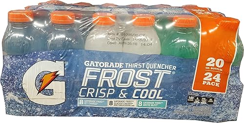 Gatorade Paquete variado Frost (paquete de 24) 20 onzas líquidas, 480 onzas líquidas