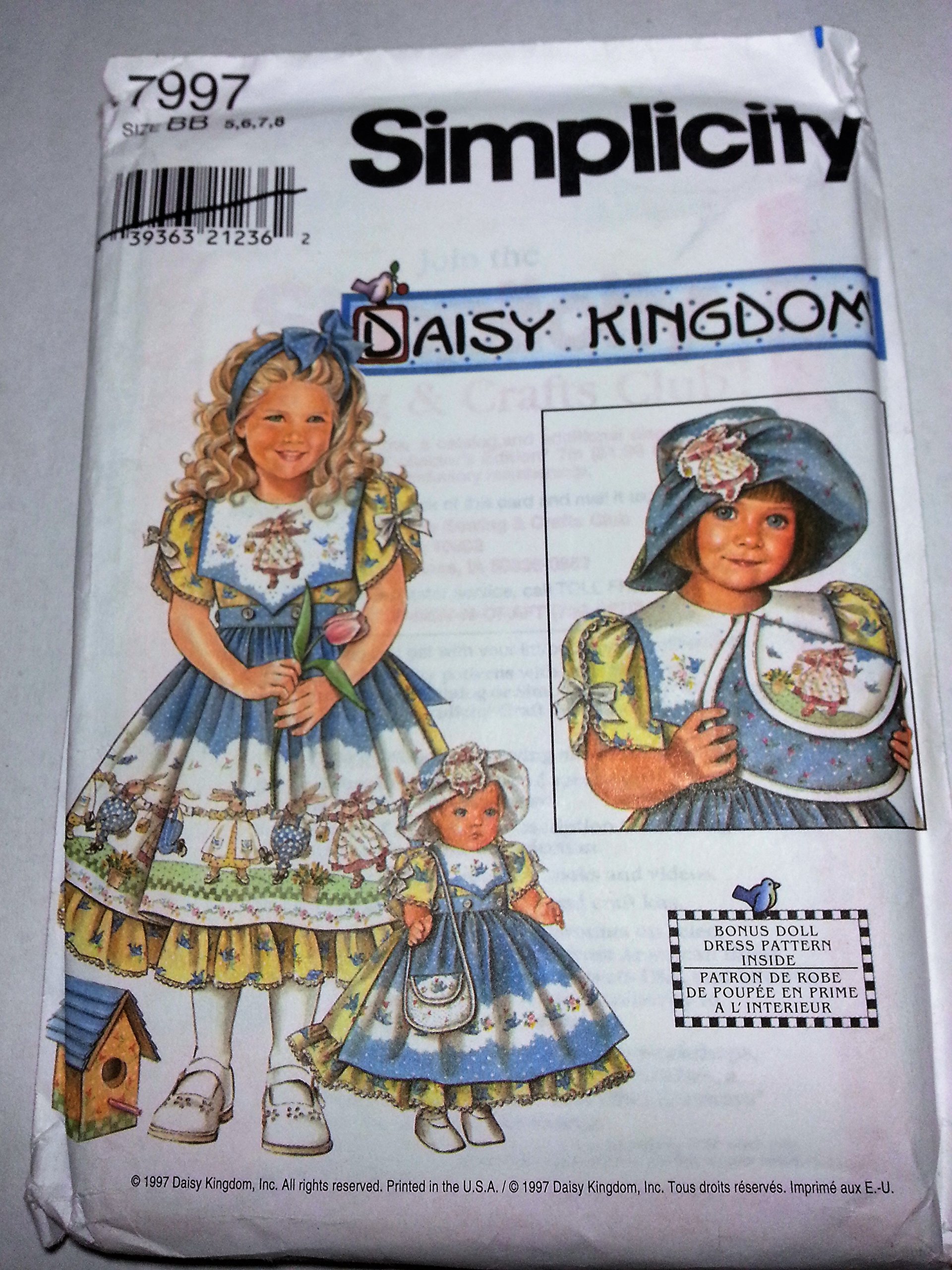 Simplicity 7997 Daisy Kingdom dress size 5-8