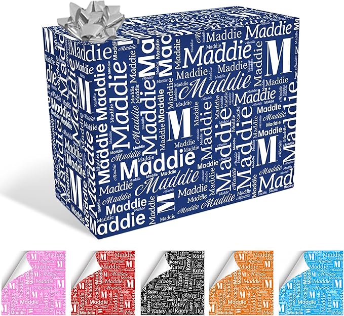 Amazon.com: Personalized Name Wrapping Paper, 58