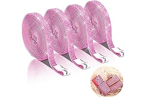 Pink Bling 4-Roll Diamond Rhinestone Trim