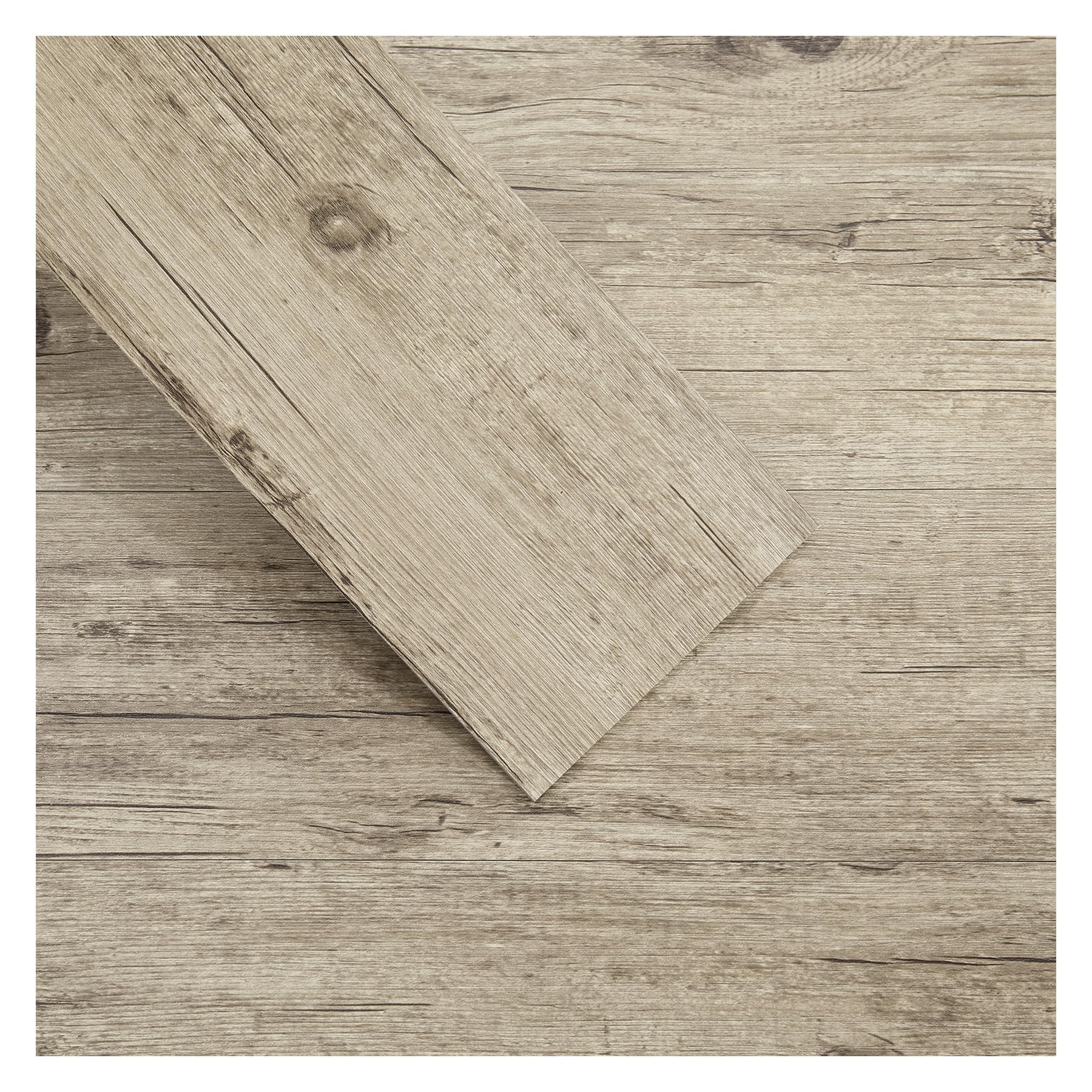 INMOZATA 36Pcs Flooring Tiles Self Adhesive, 2mm Thick Wood Effect Flooring, Waterproof Wear-Resistant UV Coated Vinyl Flooring,Covers 5m², 91.5 x 15.2cm for Kitchen Living Room(Weathered Grey)