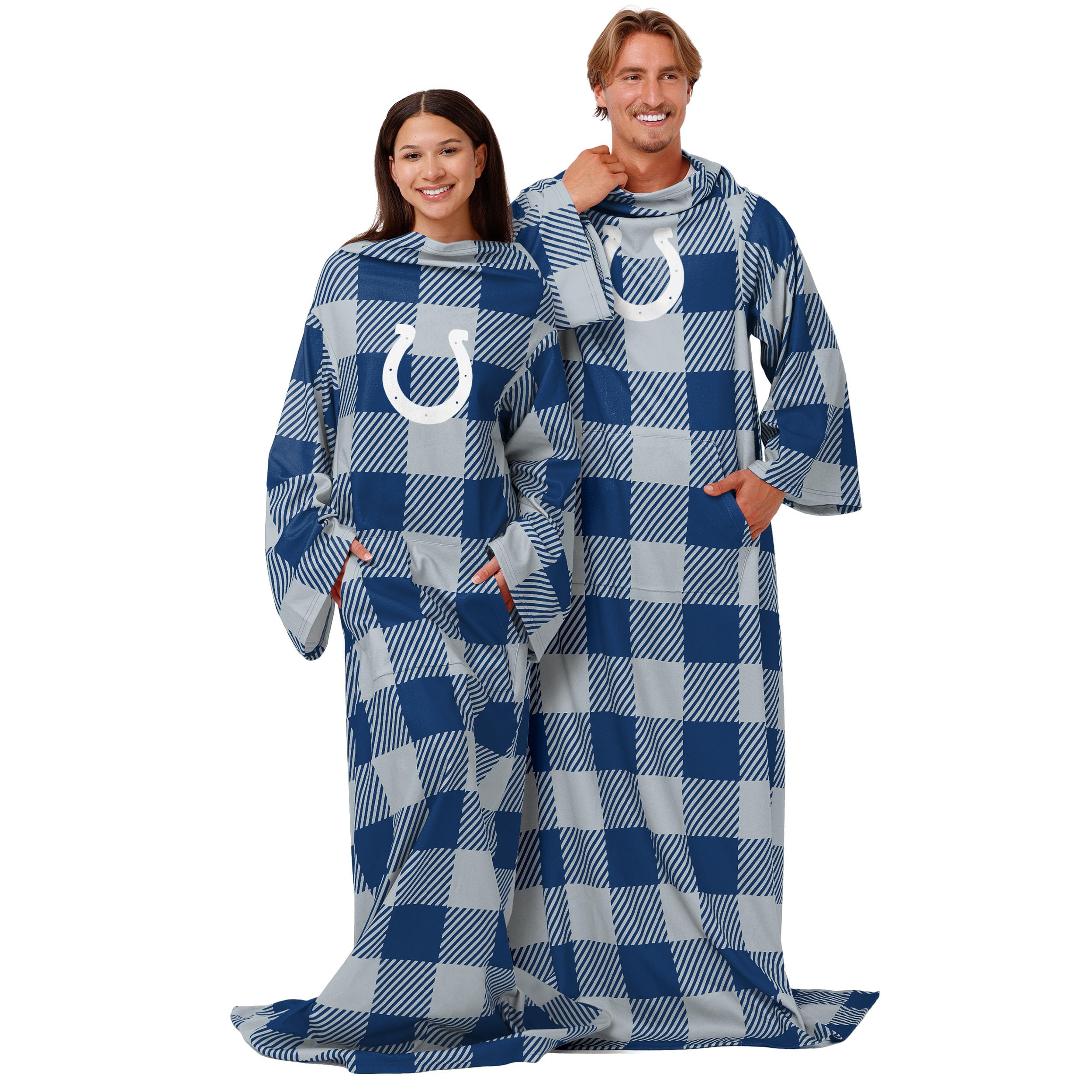 Plaid surdimensionné à porter Indianapolis Colts contre les frissons du soir