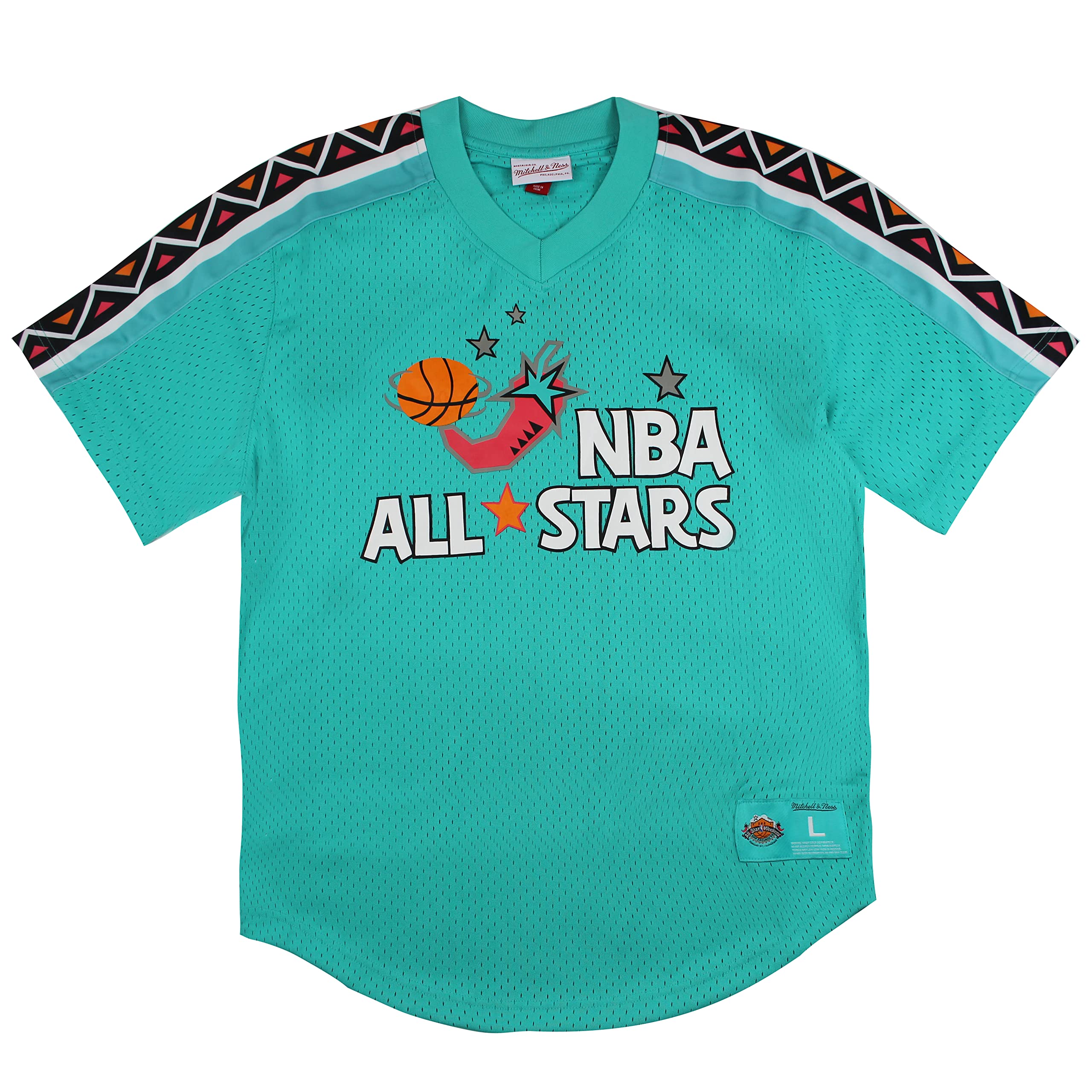 Mitchell & Ness Teal Nba Mesh All Star T-Shirt Basketball Tee