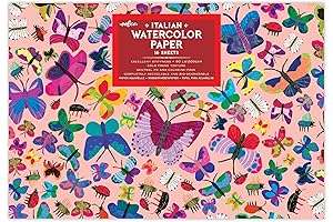eeBoo: Butterflies Watercolor Pad/16 Sheets - Unleash Your Inner Artist with Watercolor Art Supplies