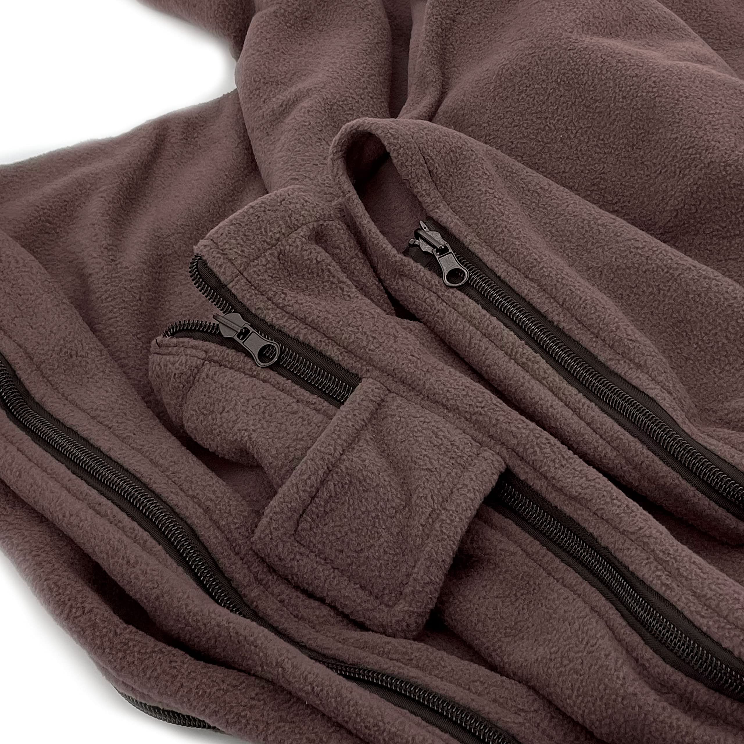 Alephnull Sac de couchage en polaire pour randonnée, camping