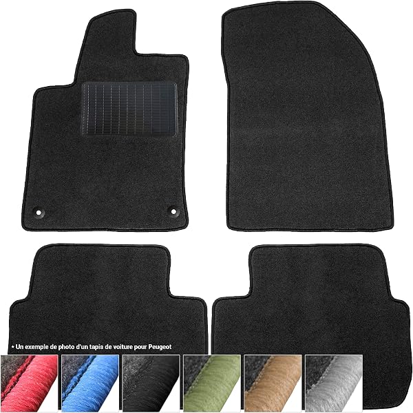moto-MOLTICO Carpet Car Mats for Peugeot 308 II