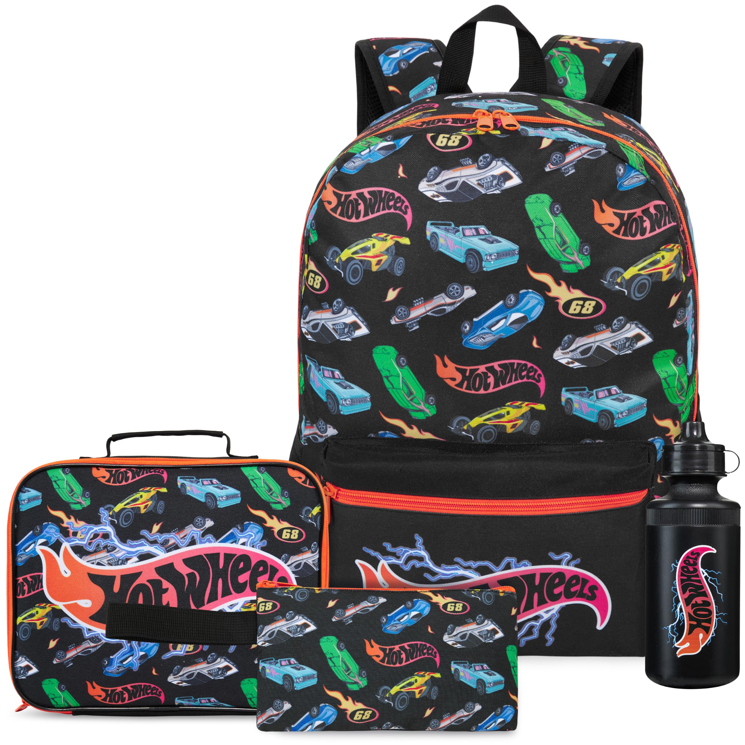 Get Trend Hot Wheels Boys Backpack 4 Piece Set