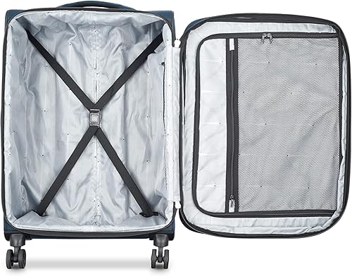 Miniatura 5 de DELSEY Paris Sky Max 2.0 Softside - Equipaje expandible con ruedas giratorias, Azul, Sky Max 2.0 Softside - Equipaje expandible con ruedas giratorias