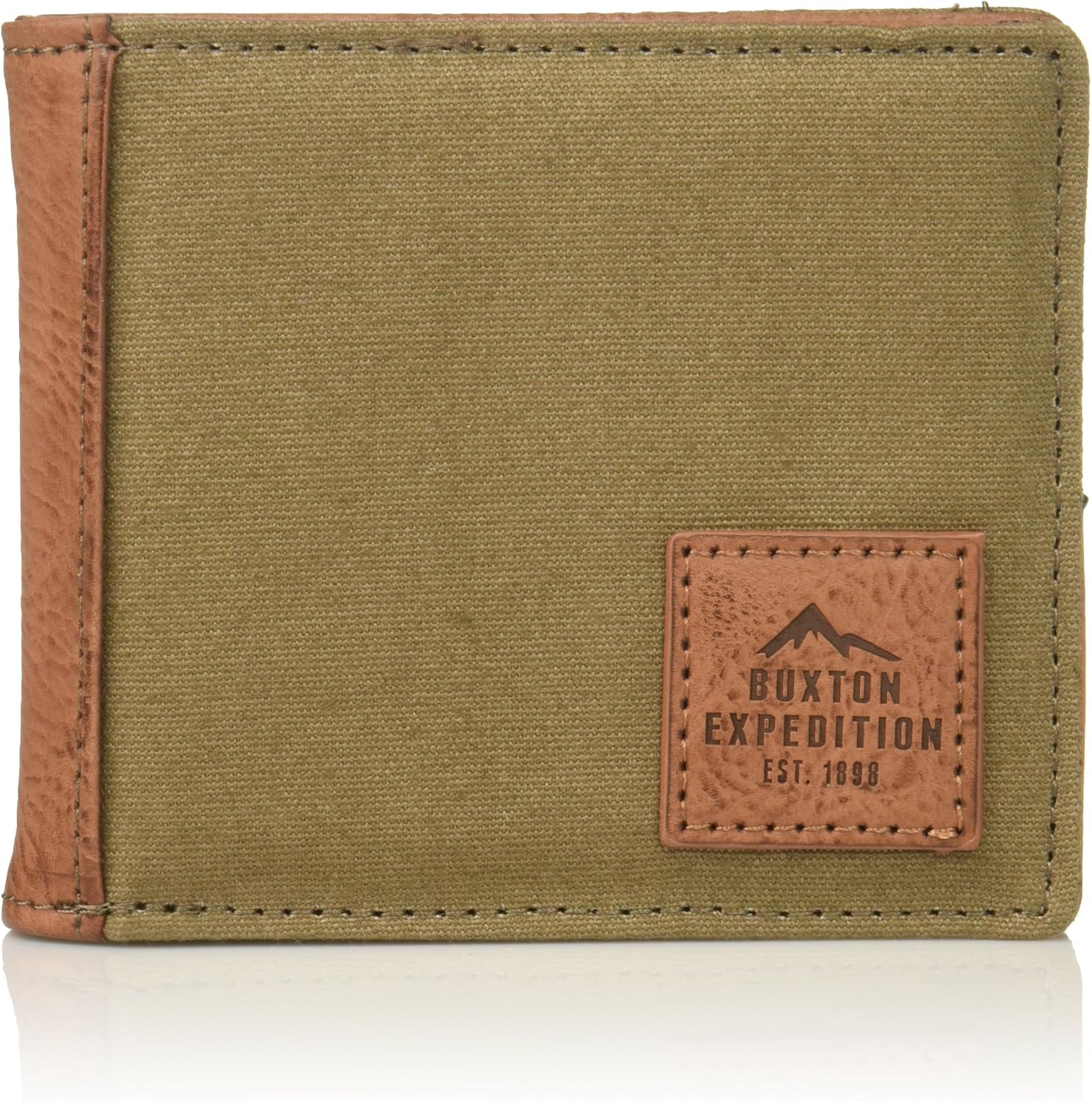 Buxton Men's Expedition II Huntington Canvas RFID Blocking Slimfold