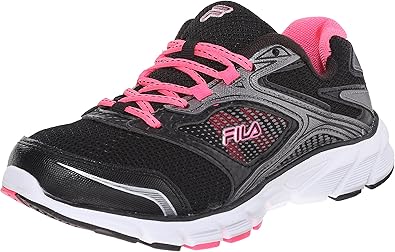 Fila pink and black running shoes Clearance