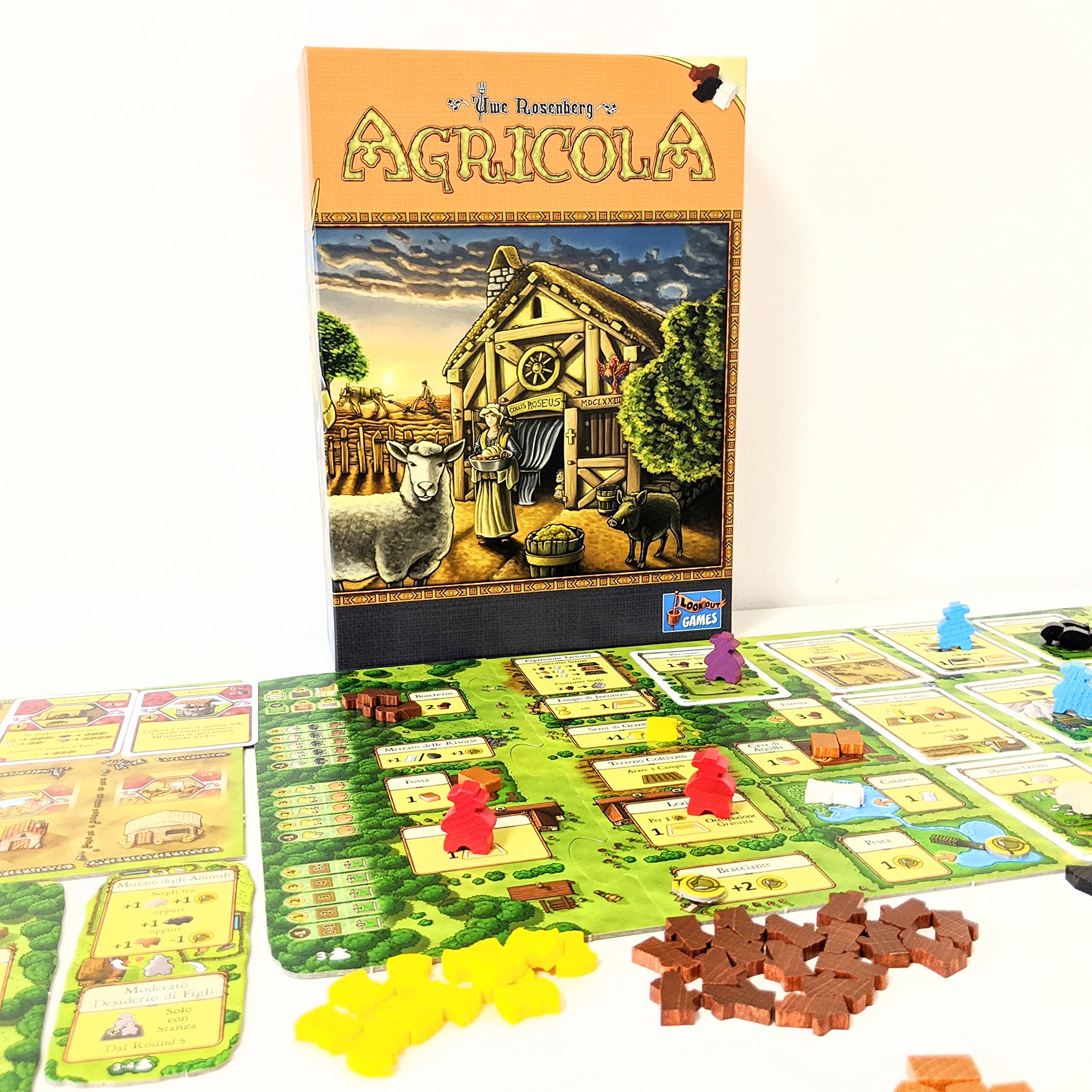 Asmodee - Agricola, Gioco da Tavolo, 1-4 Giocatori, 12+ Anni, Edizione in Italiano