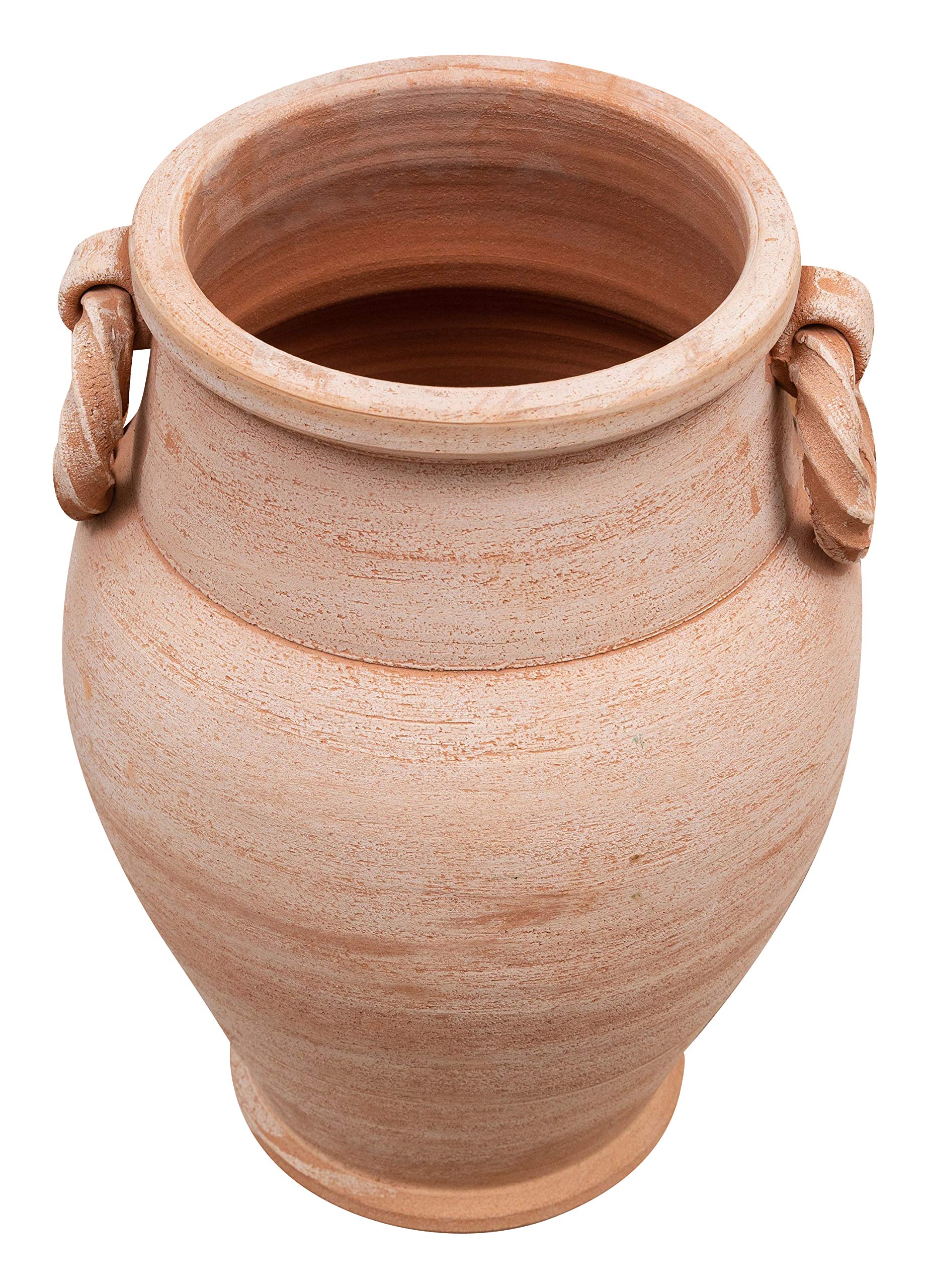 Biscottini Orcio Porta ombrelli per Esterno e Interno 36x32x32 cm | Vasi Terracotta Porta Ombrello Made in Italy | Portaombrelli da Esterno Lavorato a Mano
