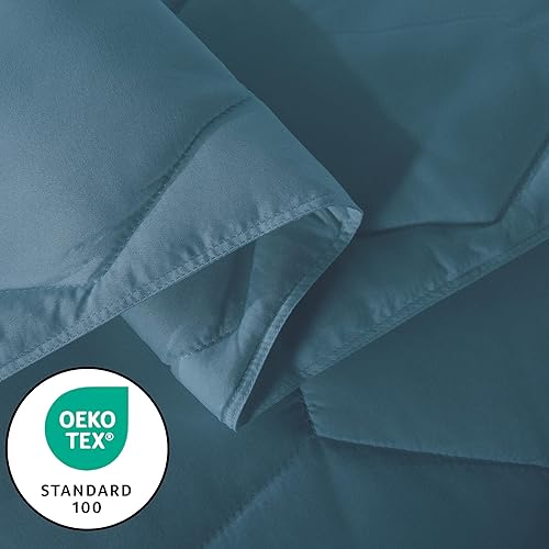 Miniatura 4 de Feather and Loom - Manta ligera alternativa de plumón de panal  Funda de microfibra transpirable y suave, relleno de fibra hipoalergénica  Color