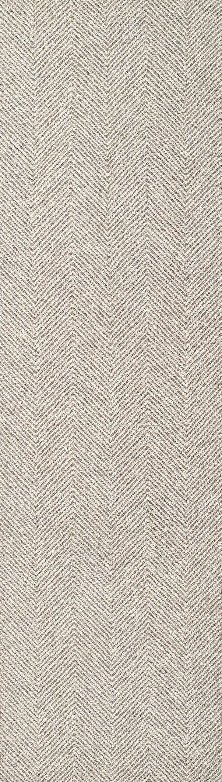 Momeni Charles Wool Hand Tufted Contemporary Indoor Area Rug, Taupe, 2'3