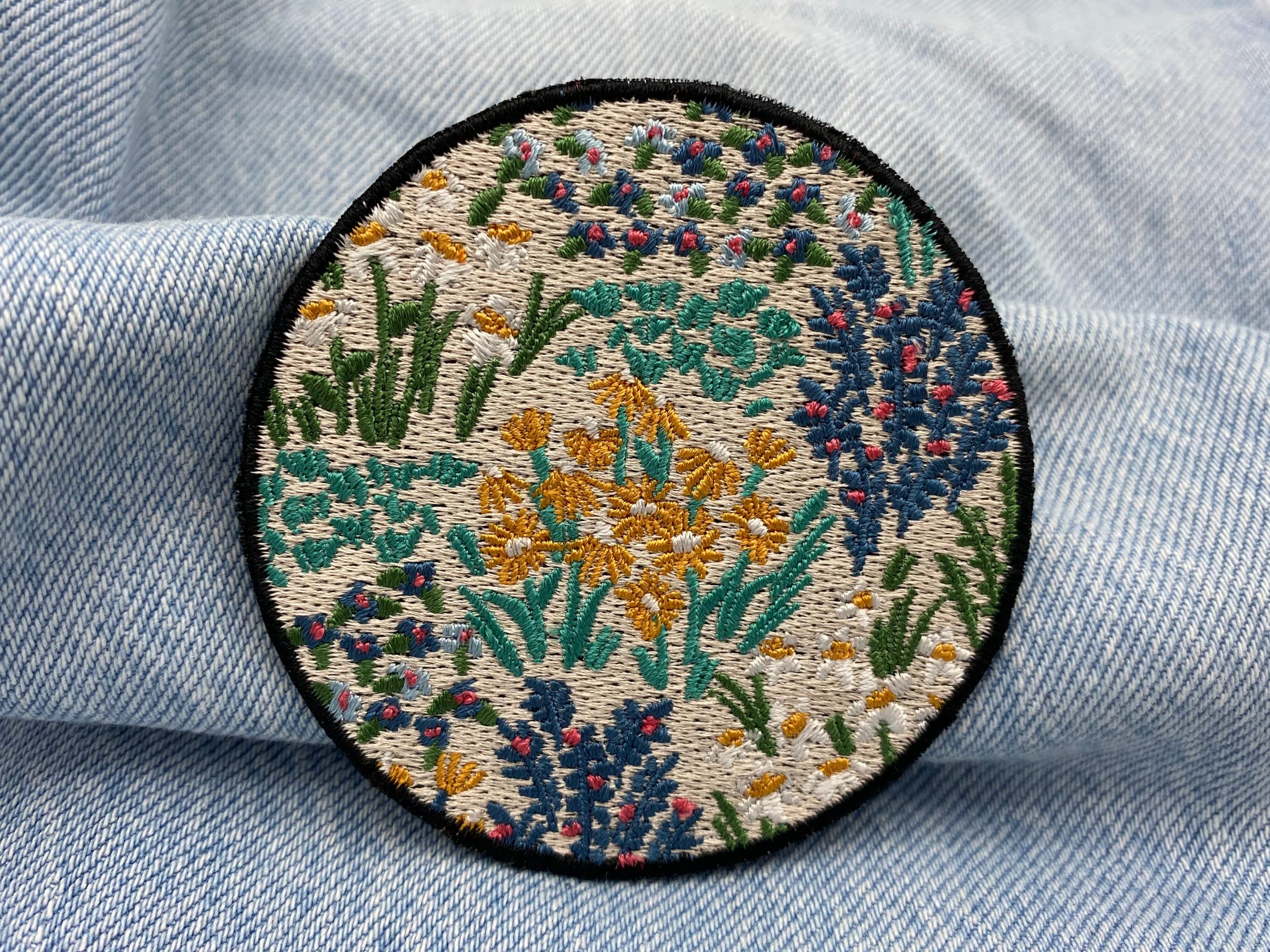 Lychee Bloemen Flower Power Hart XL Strijk Embleem Patch