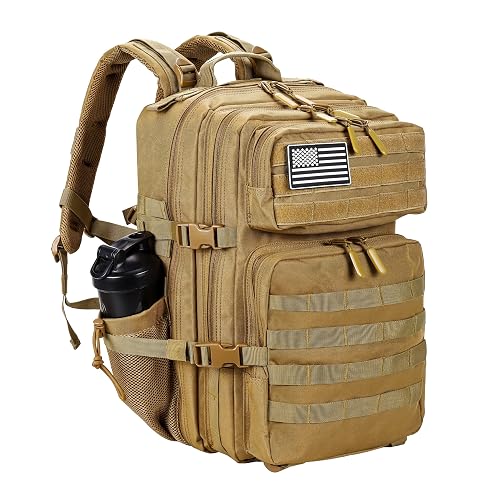 LHI 45L Military Tactical Backpack Molle (Khaki)