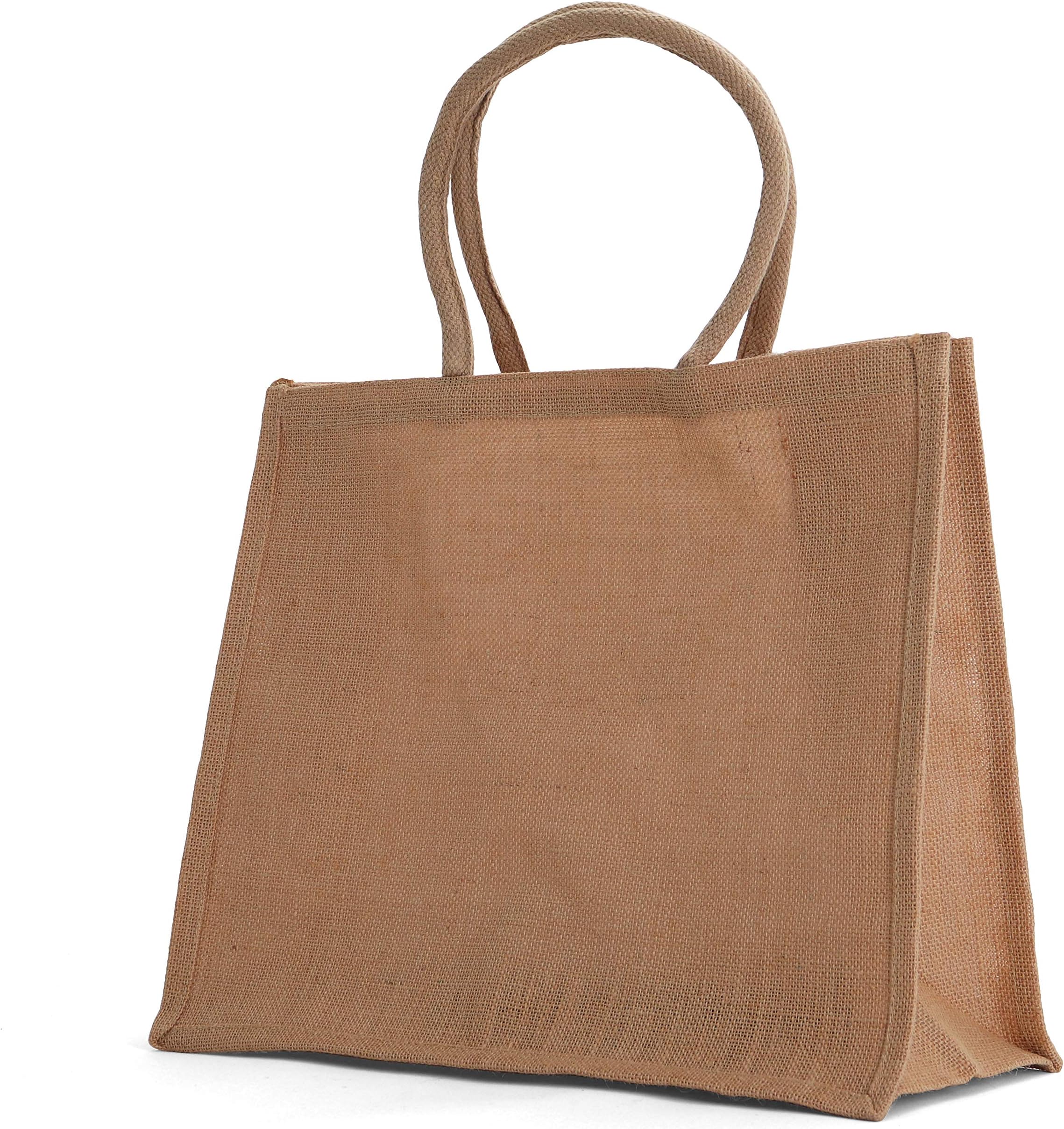 Jute Burlap Tote Bags - Natural Burlap Bags - Reusable Tote Bags