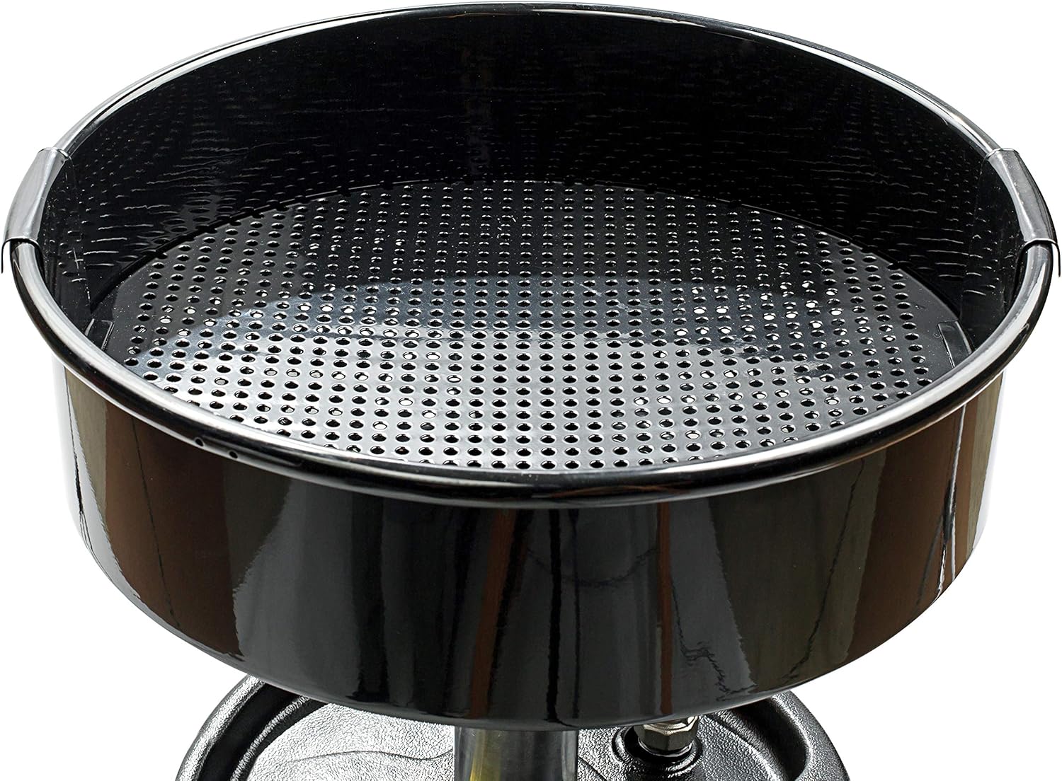 JohnDow Industries JDI-27GFD 27 Gallon Pump Assist Portable Oil Drain, 16 inch Diameter Centered Funnel, Adjustable Funnel Height of 45 in. to 70 in. With Molded in Tool Tray for Oil Filters and Tools