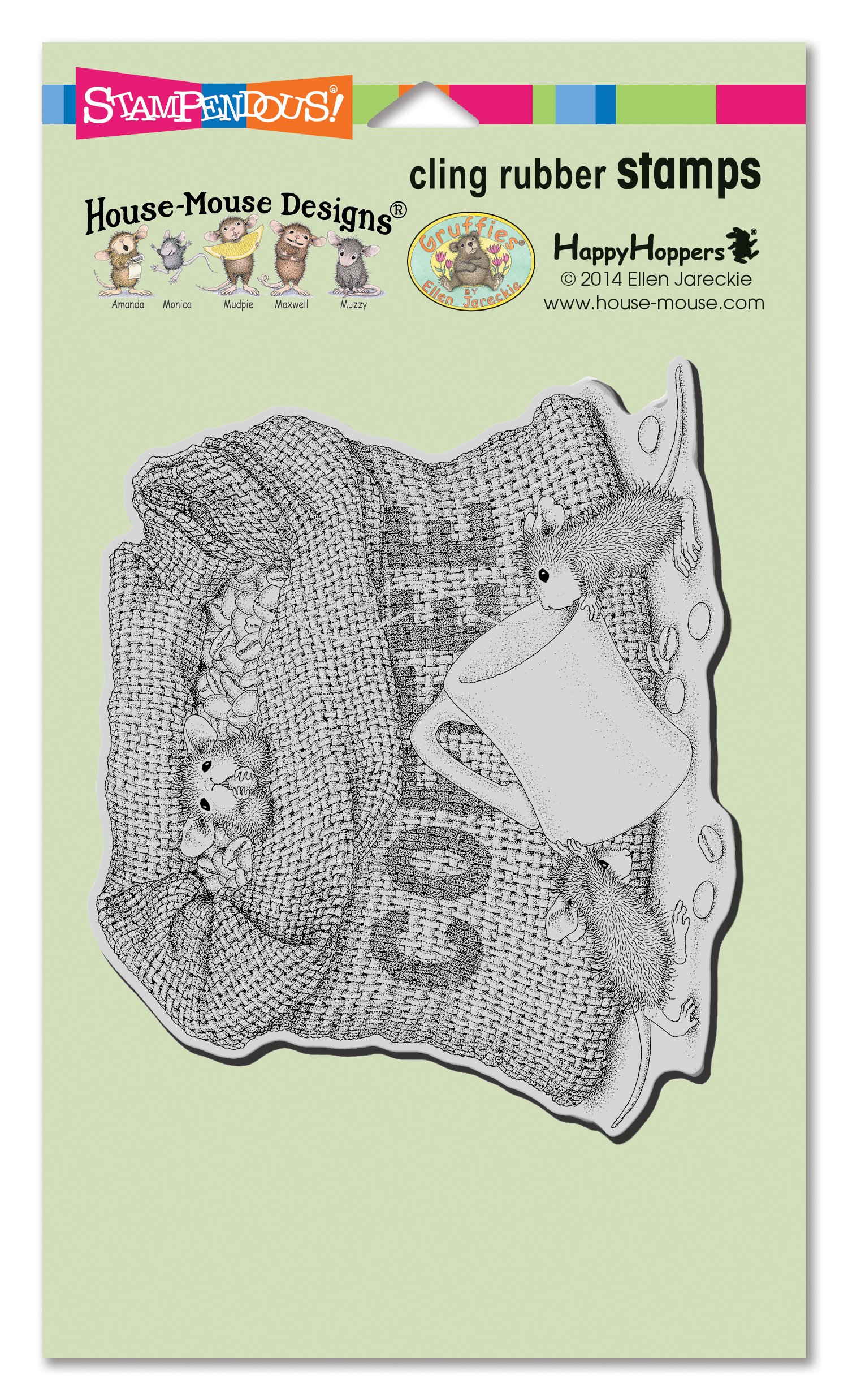 Stampendous Brown House Mouse Cling Coffee Brk, One Size
