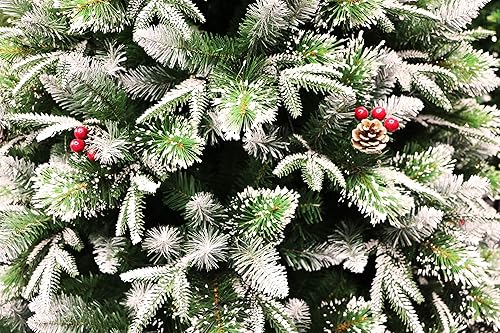 Miniatura 2 de Árbol de Navidad de pino flocado súper completo (6 pies sin iluminar)