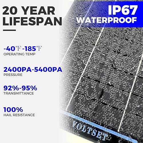 Miniatura 3 de Voltset Kit de panel solar de 30 W 12 V, cargador de batería solar portátil, mantenedor, impermeable, cargador de goteo para batería de coche,