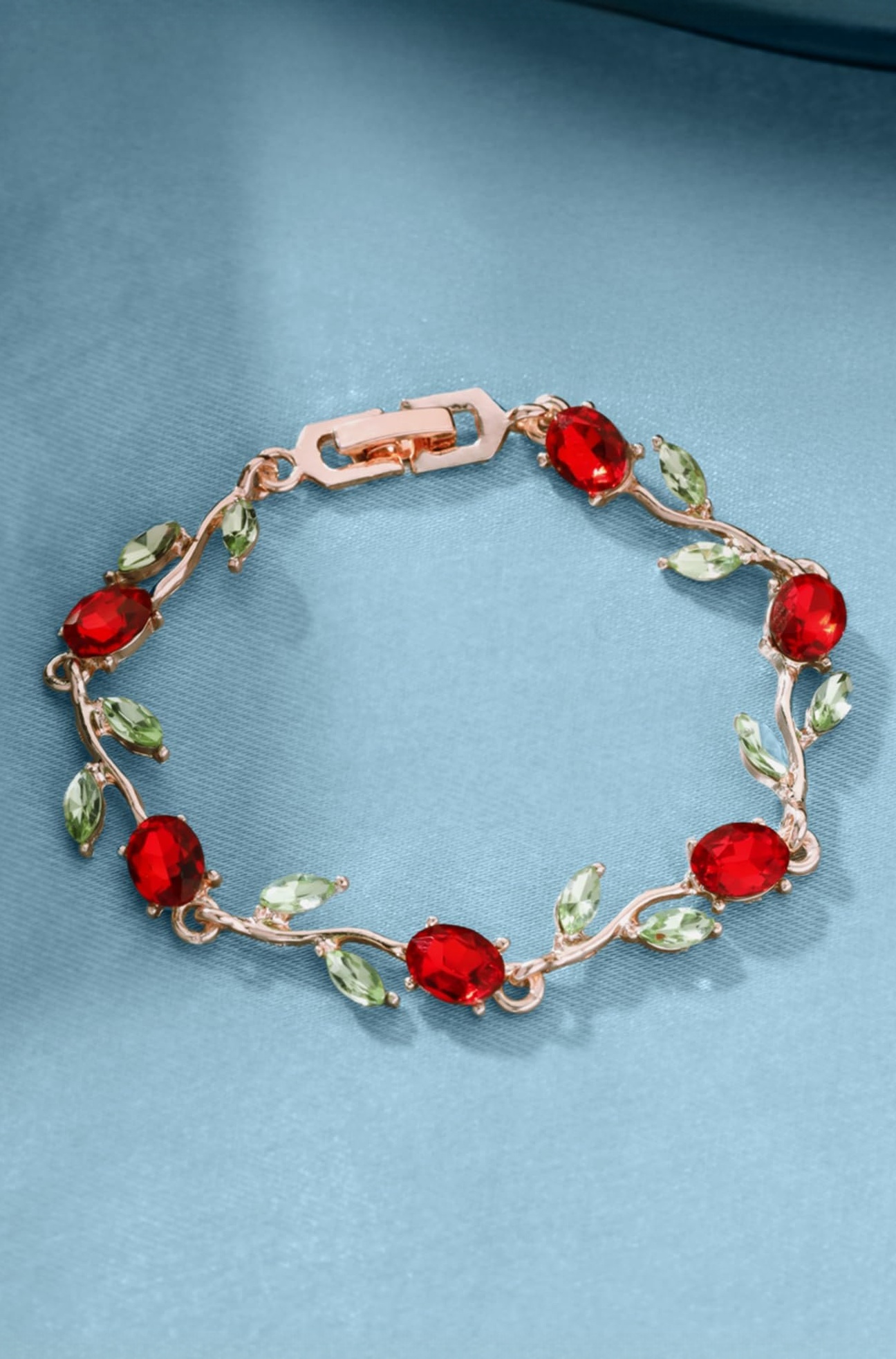 Exclusive Latest Rose Chain Swiss Zircons Designer Bracelet for Women and Girls