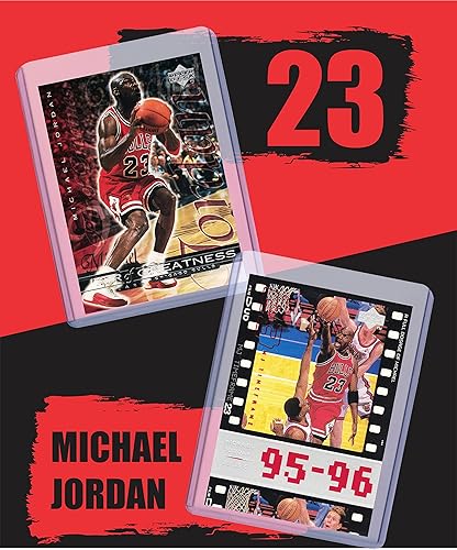 Miniatura 3 de Michael Jordan MJ (5) Assorted Basketball Cards Bundle - Chicago Bulls Trading Cards - MVP # 23