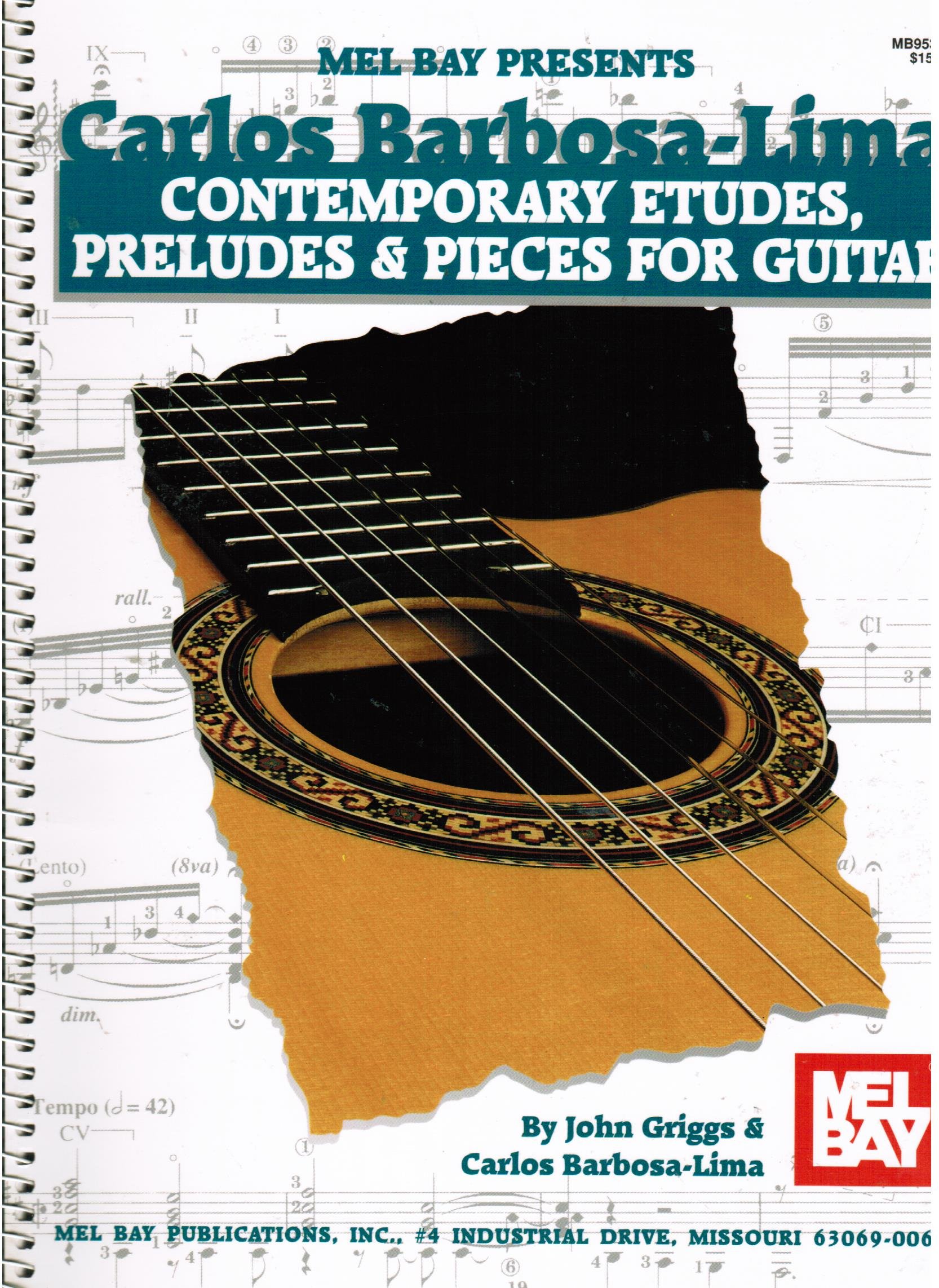 Contemporary Etudes Carlos Barbosa-Lima recueil guitare d'exception