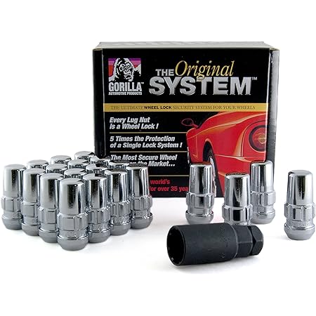 Gorilla Automotive 76643N "The System" Duplex Acorn Wheel Locks (14mm x 1.50 Thread Size) - For 5 Lug Wheels
