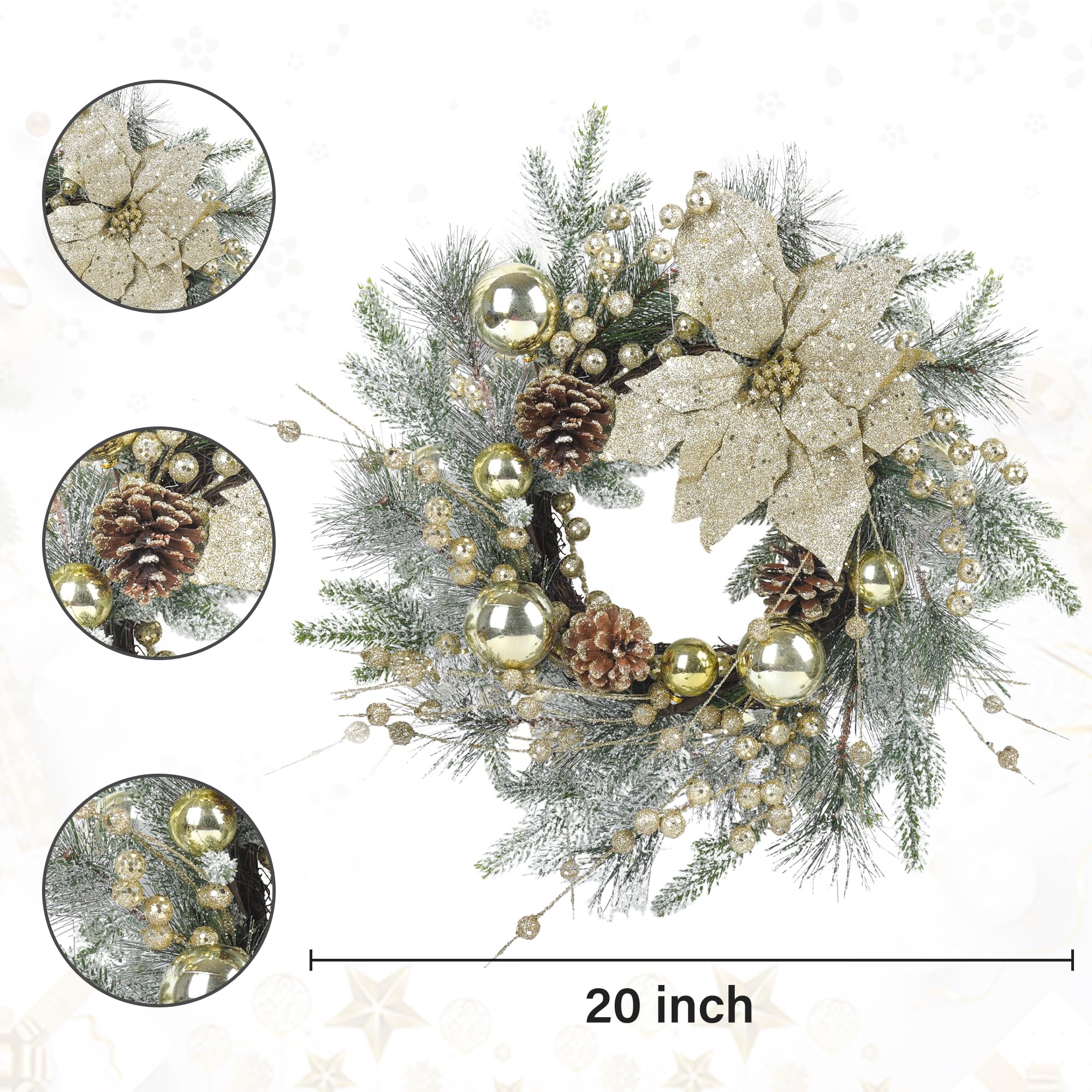 24-Inch Boxwood Grapevine Wreath With Sash & Welcome Sign – All-Season Artificial Greenery For Door Or Wall