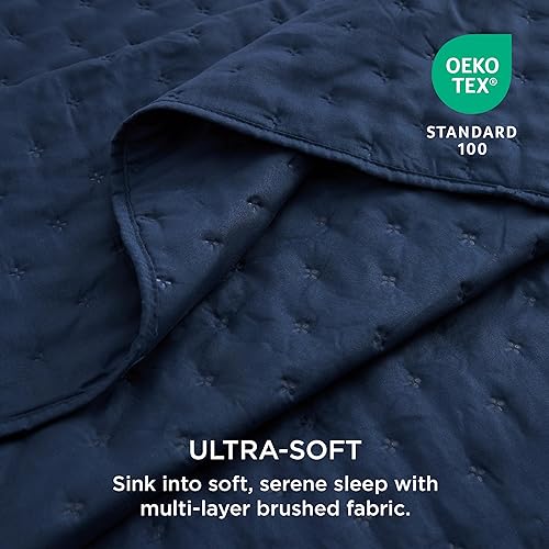 Miniatura 3 de BEDSURE Juego de edredón tamaño King edredón ultrasónico suave tamaño King colcha de trébol tamaño King colcha ligera para todas las estaciones