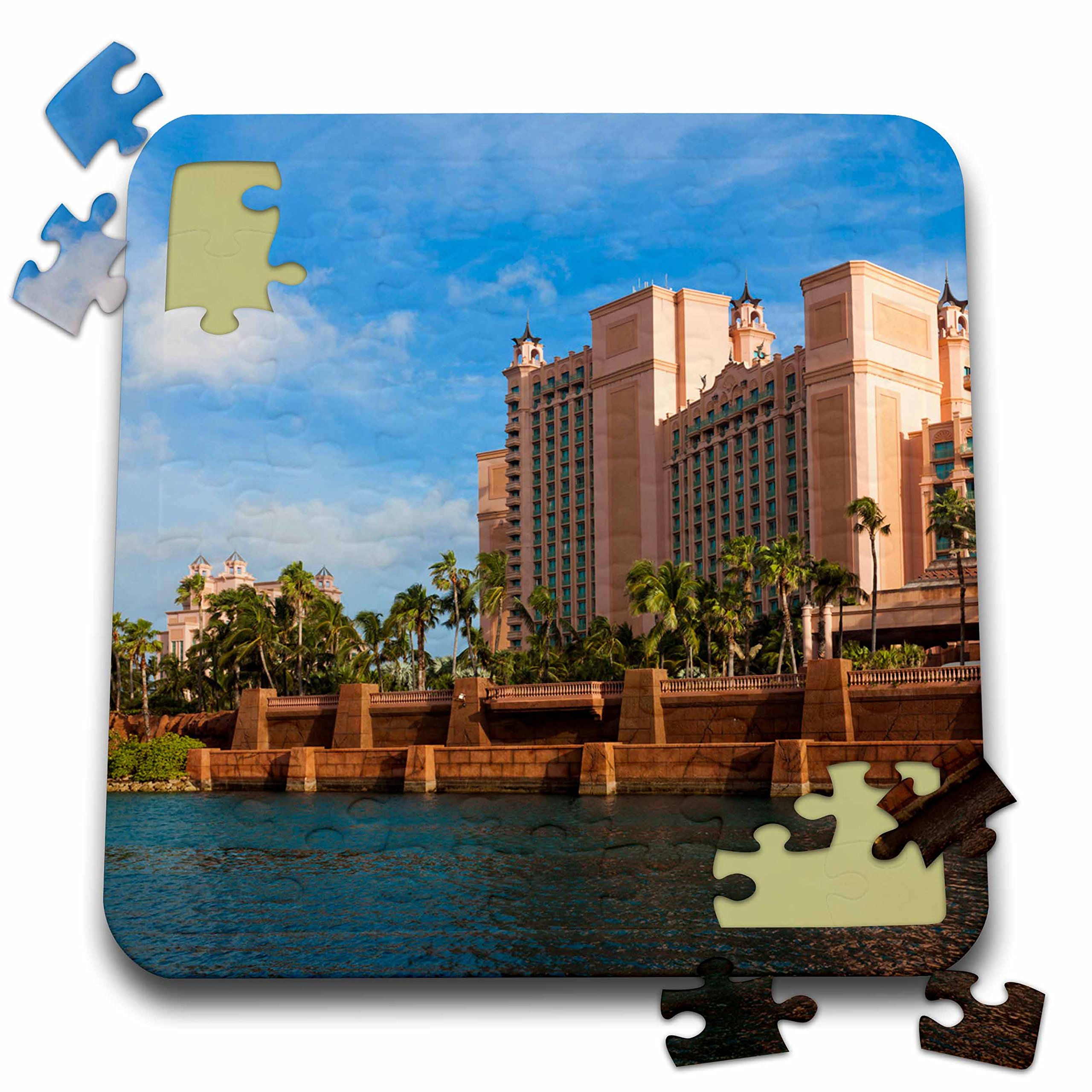 3dRose Bahamas, New Providence Island, Atlantis Hotel - CA05 WBI0502 - Walter Bibikow - Puzzle, 10 by 10-inch (pzl_134136_2)