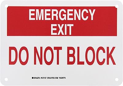 Brady 127147 Fire Safety Sign, Legend