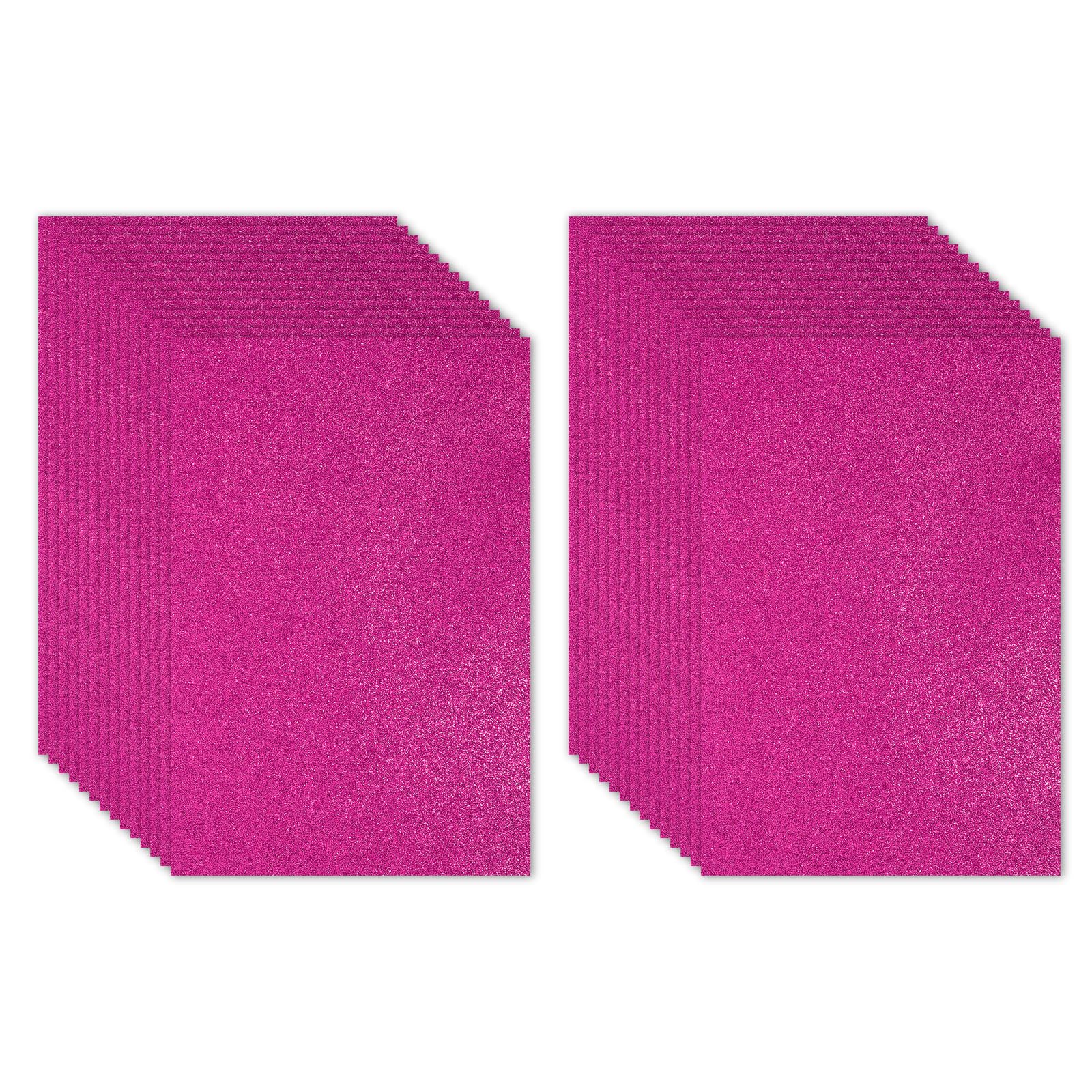 PATIKIL 30Sheets Purple Red EVA Glitter Foam Sheet 11.8 x 7.9 Inch 2mm Thick Sparkle Craft Foam Sheet for Crafts DIY Project